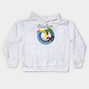 Cayman Brac Travel logo Kids Hoodie